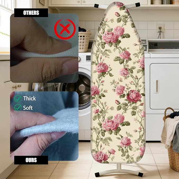 Nuxovilar Ironing Board Cover Needle Cotton 15x54 Inches | Ironing Board Cover - Image 4