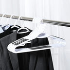 30 Pack Bendable Plastic Hangers Light-Weight Non-Slip Clothes/Suit Hangers - Image 2