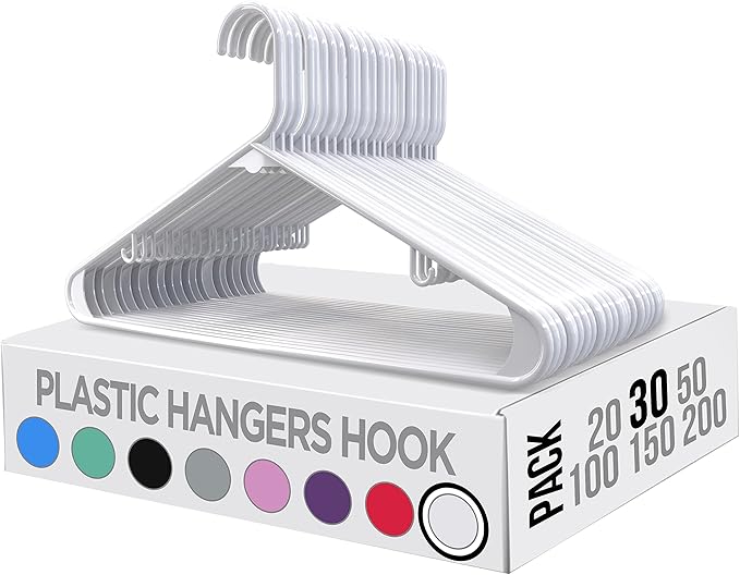 Utopia Home Plastic Hangers 30 Pack - Image 7