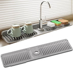 Faucet Mat for Kitchen Sink, 24 Inch Longer Silicone Sink Splash Guard by SOCORIA