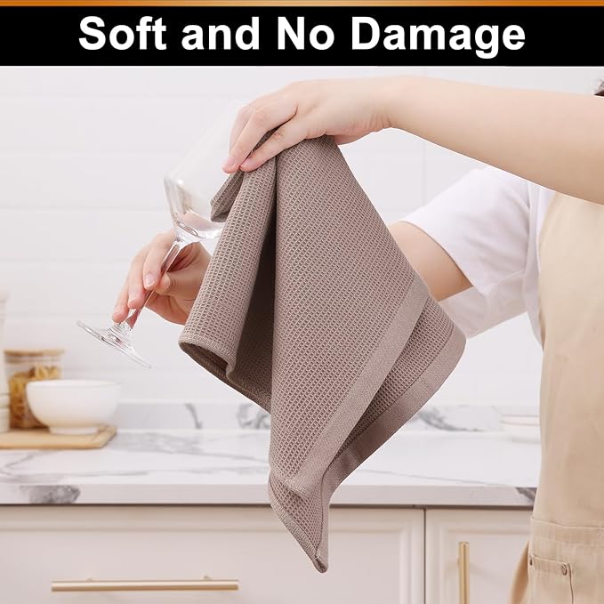 Homaxy 100% Cotton Waffle Weave Kitchen Towels - Image 5