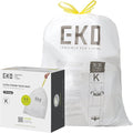 EKO 9.3 Gallon / 30–35 Liter Drawstring Trash Bags, Extra-Strong Leak-Resistant by EKO