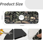 Kitchen Sink Splash Guard，Books and skulls Faucet Mat Sink Gadgets-Super - Image 3