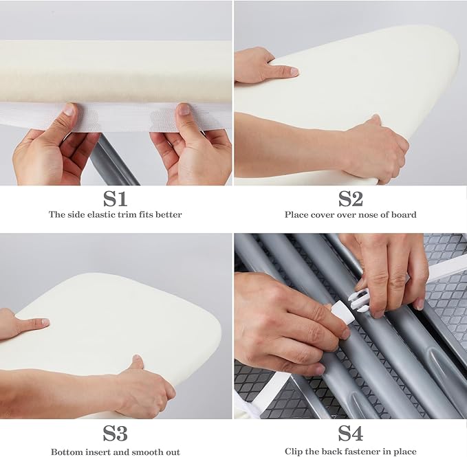 BNDX Ironing Board Cover, Stain Resistant & Durable Scorch, 2 Click Buckles - Image 4