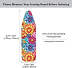 Colorful Flowers Ironing Board Cover Retro Dahlia Floral Iron Board Covers - Image 5