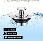 LEKEYE Shower Drain Hair Catcher | Bathtub Stopper/Shower Drain Cover/Drain - Image 2