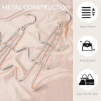 ZEDODIER Purse Organizer for Closet, 3 Pack Rotatable Sturdy Purse Hanger Bag - Image 6