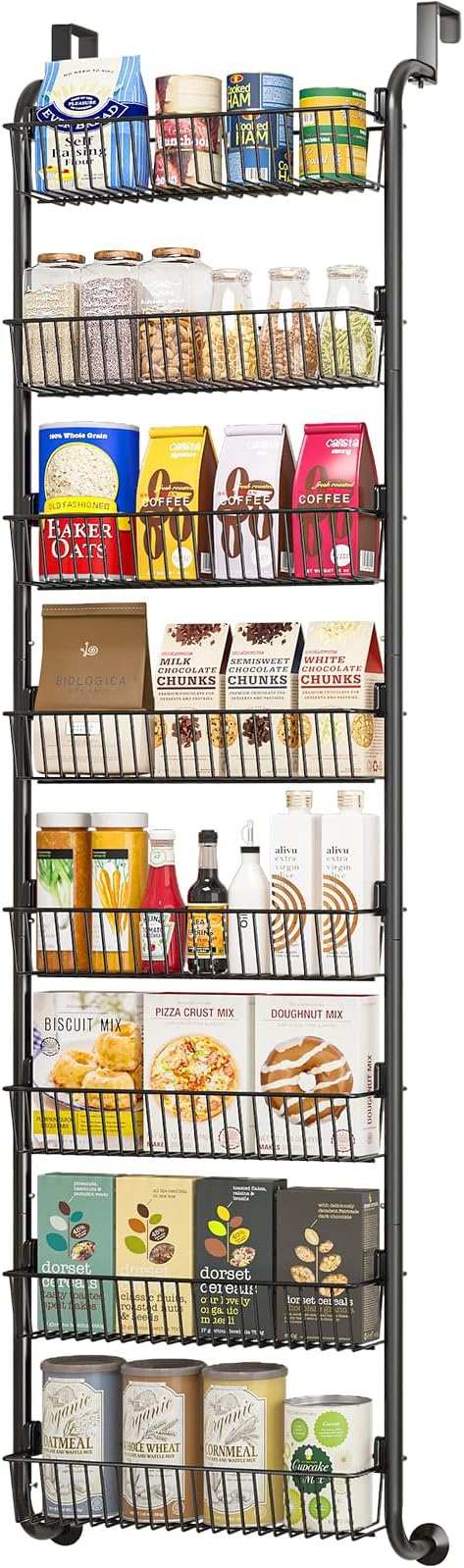 MIAOLI Over the Door Pantry Organizers and Storage, 8-Tier Spice Rack, Home & by Unknown
