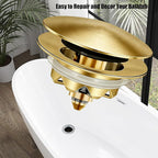 Bathtub Drain Stopper, Pop Up Tub Stopper and Cover, Bottom - Image 6
