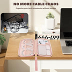 Electronics Organizer Travel Case, Charger Bag Cord Organizer Travel, Compact - Image 5