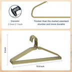 SPECILITE Wire Metal Clothes Hangers Bulk 100 Pack - Image 2