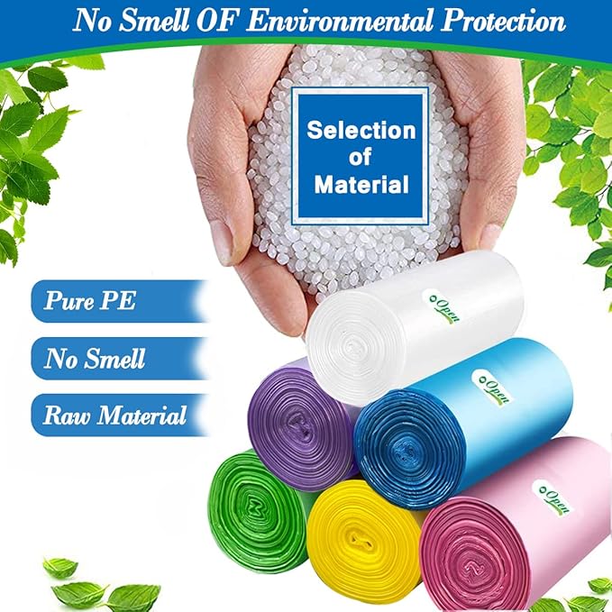4 Gallon Small Garbage Bags 250 Counts, Trash Bag Bin Liners, 12-15 Liters Bin - Image 6