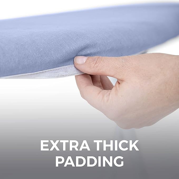 HOME GENIE Ironing Board Cover, Extra Thick Padding, Scorch Resistant Silicone - Image 6