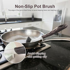 Dish Brush, 2 Pack with Comfortable Handle, with Built-in Scraper, Scrub Brush - Image 6