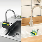 Sponge Holder for Kitchen Sink, Silicone Sink Saddle Caddy Organizer Rack - Image 7