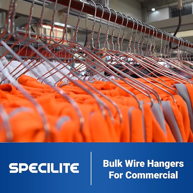 SPECILITE Wire Metal Clothes Hangers Bulk 250 Pack - Image 8