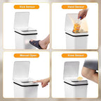 Bathroom Trash Can with Lid 2.6 Gallon Automatic Touchless Trash Cans Small - Image 8
