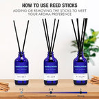 Reed Diffuser Set with Sticks, Sandalwood Scented Oil Diffuser - Image 3