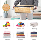 Fixwal 4pcs Clear Storage Bags for Clothes - Image 2
