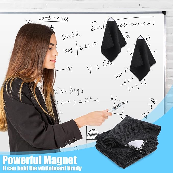 4 Pack Magnetic Cleaning Cloth Microfiber Dry Erase Eraser Board Cleaner - Image 5