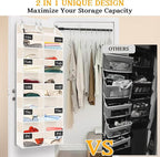 Over the Door Organizer, 5-Tier Extra Large Storage - Image 5