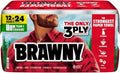 Brawny Tear-A-Square 3-Ply Paper Towels, 12 Double Rolls = 24 Regular Rolls by Brawny%C2%AE