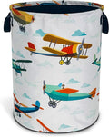 Funny Plane Laundry Basket Foldable Oxford Cloth Tote Bag Laundry Hamper by NUTAINLA