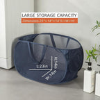 HONOMA Sturdy Mesh Laundry Hamper Basket Bag, Pop up Basket - Image 4