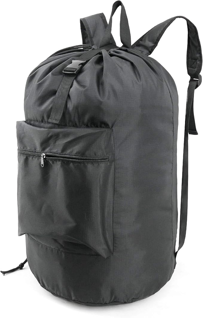 BeeGreen Laundry Bag Backpack w Adjustable Shoulder Straps College Dorm by BeeGreen