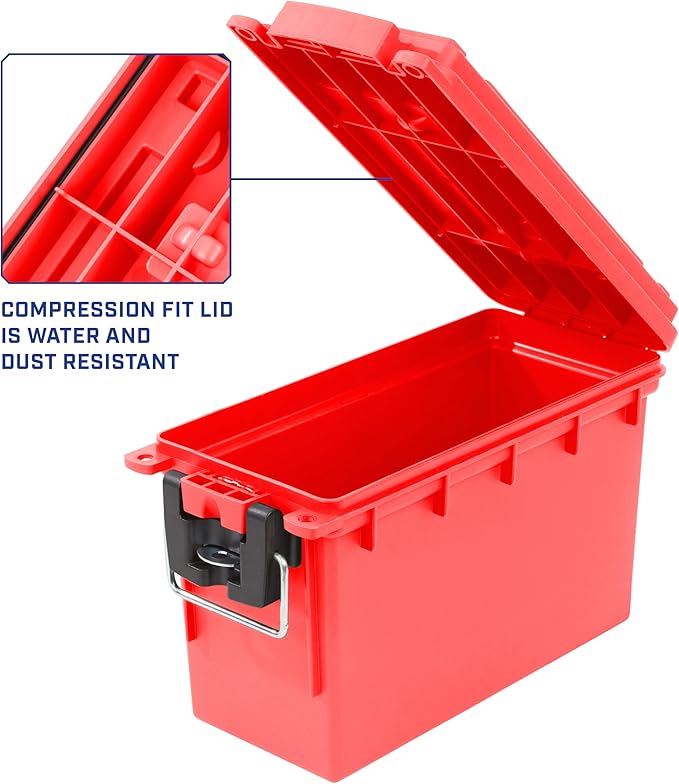 Sheffield 12636 Ammo Storage Box, Stackable .30 Cal Field Boxes, Water and Dust - Image 4