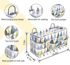 2pcs Large Wall Hanging Organizer Bag, Linen Fabric Door Hanging Storage Baskets - Image 5