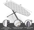 Ironing Board Cover and Pad, Standard Size 12" x 42" Iron Board Replacement - Image 2