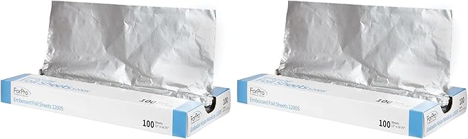 ForPro Professional Collection Embossed Foil Sheets 1200S, Aluminum Foil by ForProProfessionalCollection
