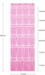 2 Pack Hanging Shoe Organizer，Over Door Shoe Organizer - Image 2