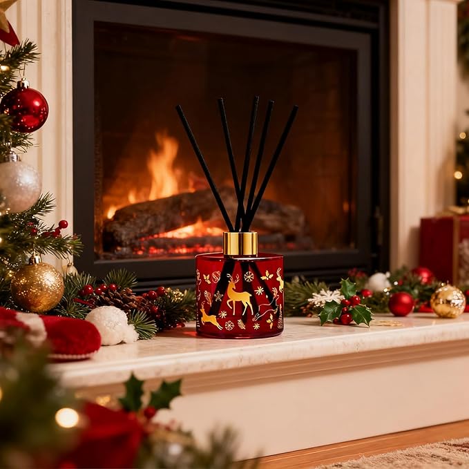 Reed Diffuser Set, Gingerbread Joy Christmas Oil Diffuser - Image 4