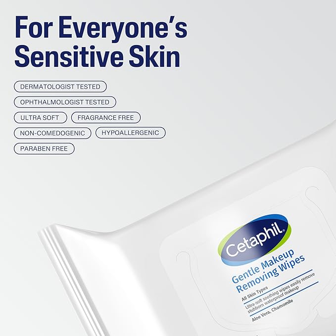 Cetaphil Gentle Makeup Removing Face Wipes, Daily Cleansing Facial Towelettes - Image 6