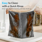 Microfiber Cleaning Cloth 12"X12" 24 Pack Grey Lint Free Microfiber Towels - Image 5