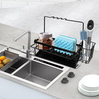 Yazoni Sponge Holder for Kitchen Sink, Rustproof Kitchen Sink Organizer - Image 8