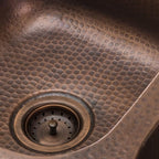 Sinkology Kitchen Sink Basket Strainer Drain TB35-01, Antique Copper - Image 3