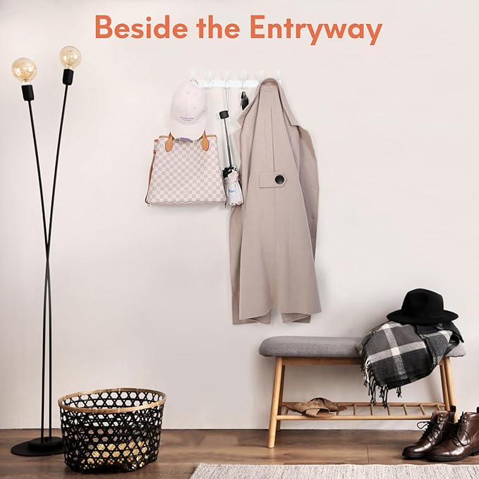 Coat Rack Wall Mount, Coat Hook Wall Mount, Wall Hooks - Image 7
