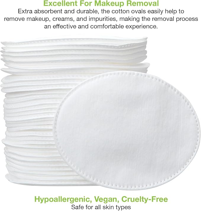 ForPro Premium 100% Cotton Ovals, Ultra-Plush Extra-Absorbent Lint-Free 3" - Image 5