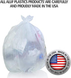 Aluf Plastics High Density Trash Bags, 60 Gallon, 22 Micron, - Image 7