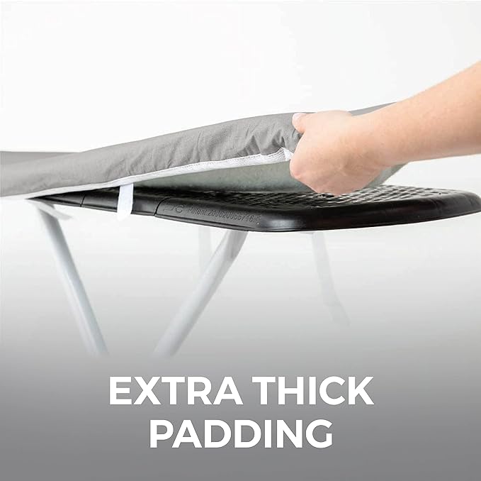 HOME GENIE Ironing Board Cover, Extra Thick Padding, Scorch Resistant Silicone - Image 4