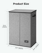 SOLEDI Laundry Hamper with Lid 130L Large & Tall Collapsible Laundry Basket - Image 7