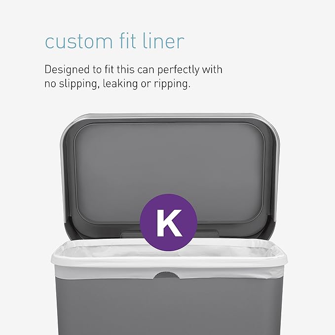 simplehuman Code K 200 Count, Dispenser Pack Custom Fit Liners, Drawstring - Image 3