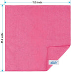 HOMEXCEL Pink Microfiber Cleaning Cloth, 24 Pack Cleaning Towels - Image 2
