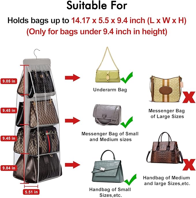 Lirex Handbag Hanging Purse Organizer - Image 3