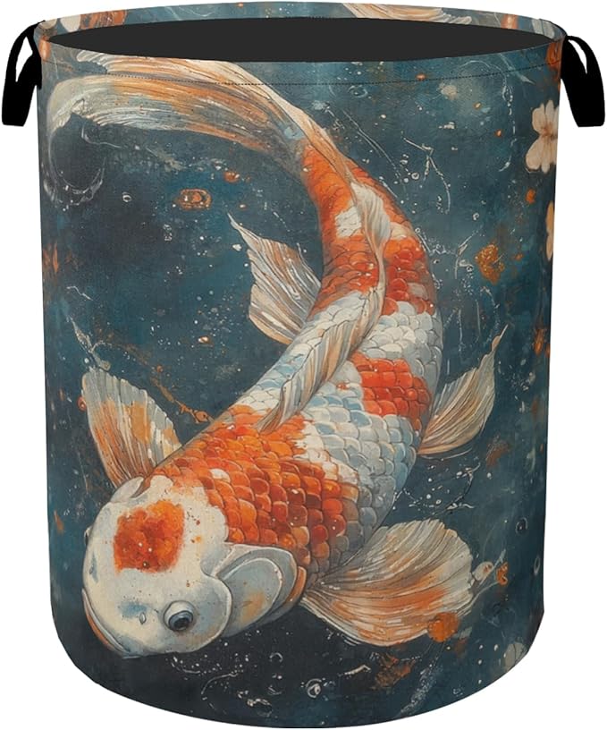 Japanese Style Fish Laundry Basket by Gearsly