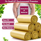 4 Gallon 180pcs Small Gold Trash Bags Strong Golden Garbage Bags, Bathroom - Image 4