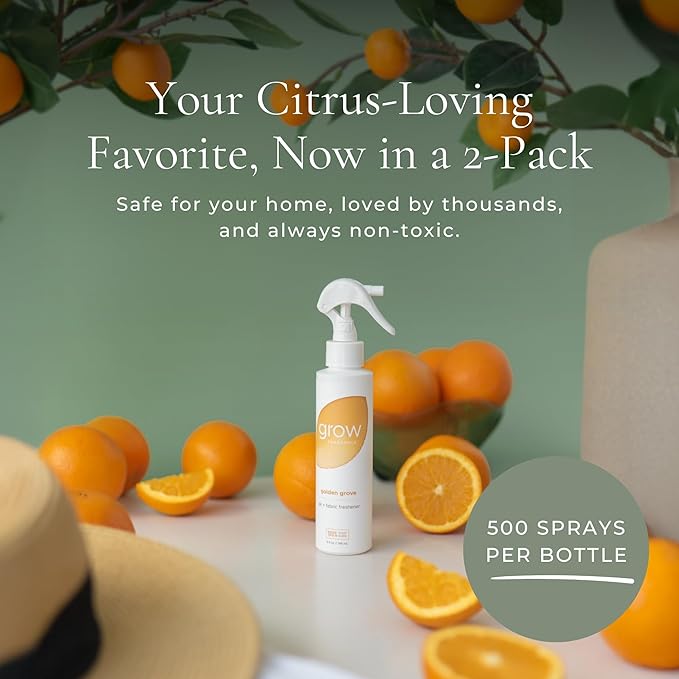Grow Fragrance 100% Plant-Based Air Freshener Spray | Freshen Fabric & Rooms | - Image 2